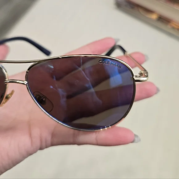 Cole Haan Blue Aviator Sunglasses - Picture 6 of 11